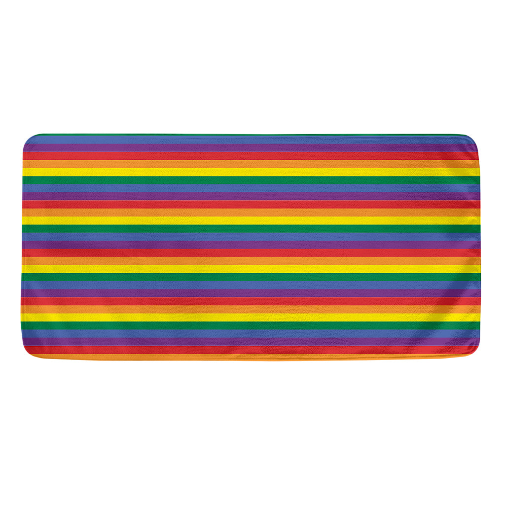 Rainbow Stripe Print Towel