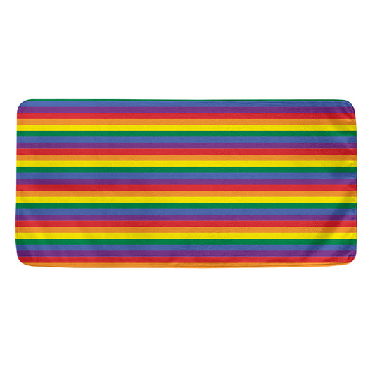 Rainbow Stripe Print Towel