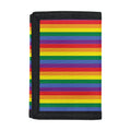 Rainbow Stripe Print Trifold Wallet