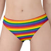 Rainbow Stripe Print Women's Panties