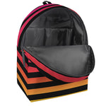 Rainbow Striped Pattern Print Backpack
