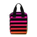 Rainbow Striped Pattern Print Bible Tote Bag