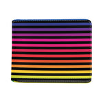 Rainbow Striped Pattern Print Bifold Wallet