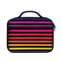 Rainbow Striped Pattern Print Briefcase Bible Bag