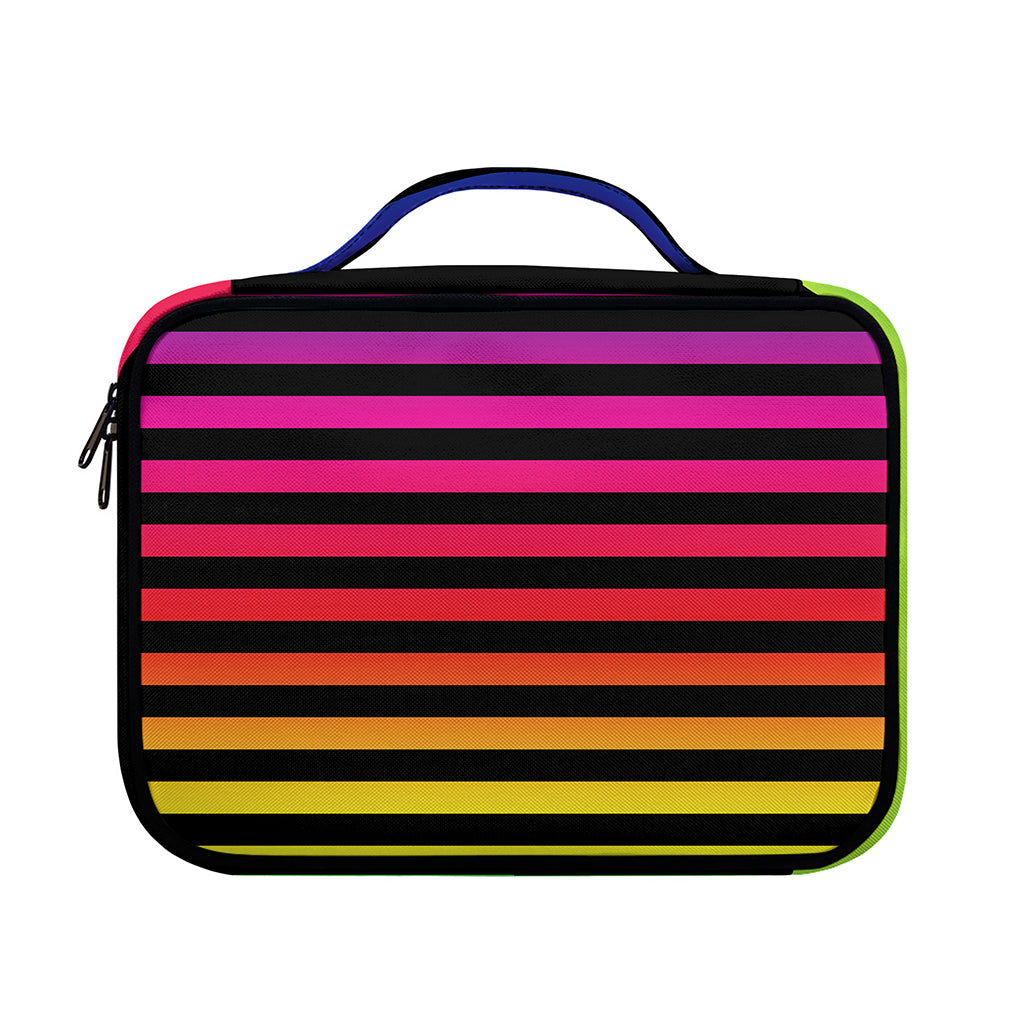 Rainbow Striped Pattern Print Briefcase Bible Bag