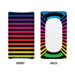 Rainbow Striped Pattern Print Changing Pad Cover