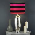 Rainbow Striped Pattern Print Drum Lamp Shade