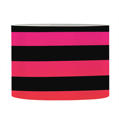 Rainbow Striped Pattern Print Drum Lamp Shade