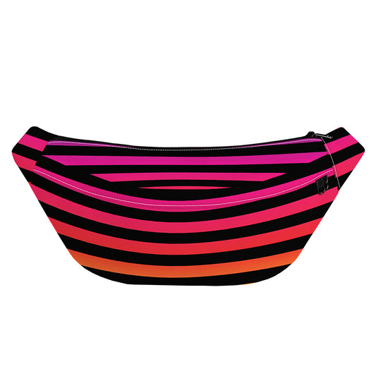 Rainbow Striped Pattern Print Fanny Pack