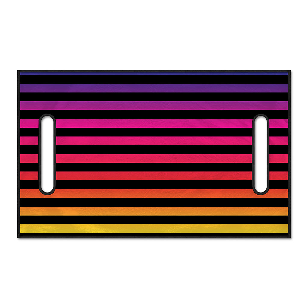 Rainbow Striped Pattern Print Golf Cart Seat Cover