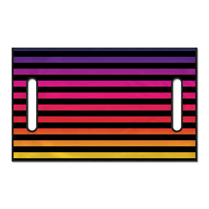 Rainbow Striped Pattern Print Golf Cart Seat Cover