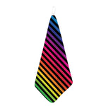 Rainbow Striped Pattern Print Hand Towel