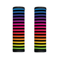 Rainbow Striped Pattern Print Handle Covers