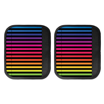 Rainbow Striped Pattern Print Handle Covers