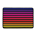 Rainbow Striped Pattern Print Kitchen Mat