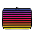 Rainbow Striped Pattern Print Laptop Sleeve