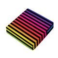 Rainbow Striped Pattern Print Outdoor Seat Cushion Cover