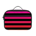 Rainbow Striped Pattern Print Portable Lunch Bag