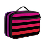 Rainbow Striped Pattern Print Portable Lunch Bag