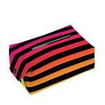 Rainbow Striped Pattern Print Rectangle Tissue Box Cover