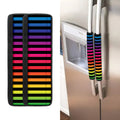 Rainbow Striped Pattern Print Refrigerator Handle Covers