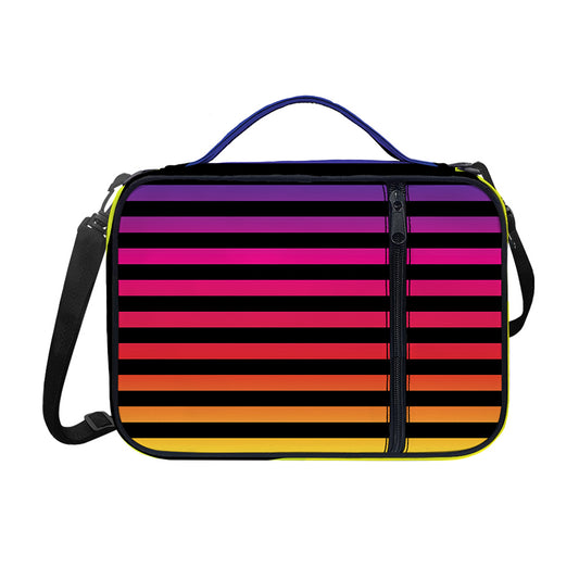 Rainbow Striped Pattern Print Shoulder Strap Bible Bag