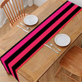 Rainbow Striped Pattern Print Table Runner