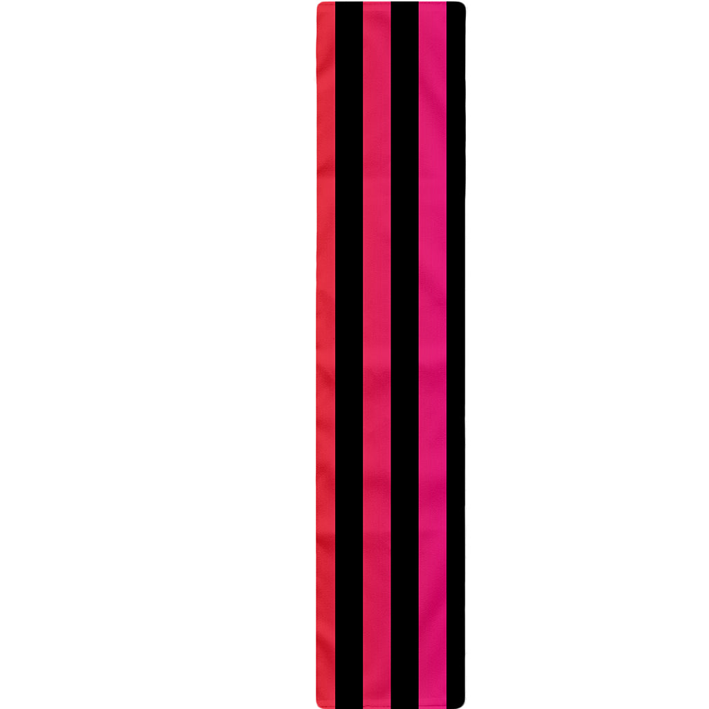 Rainbow Striped Pattern Print Table Runner