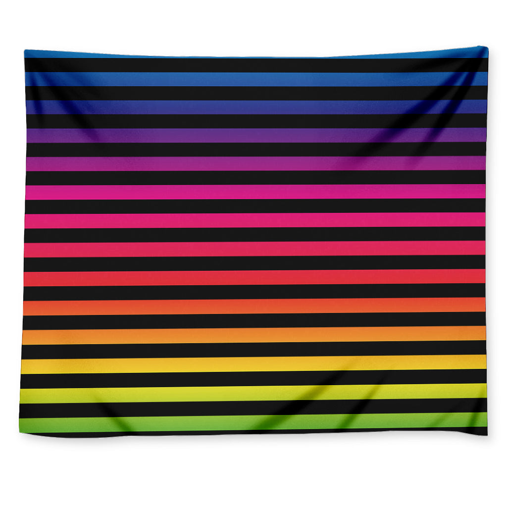 Rainbow Striped Pattern Print Tapestry