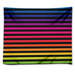 Rainbow Striped Pattern Print Tapestry