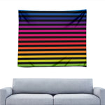 Rainbow Striped Pattern Print Tapestry
