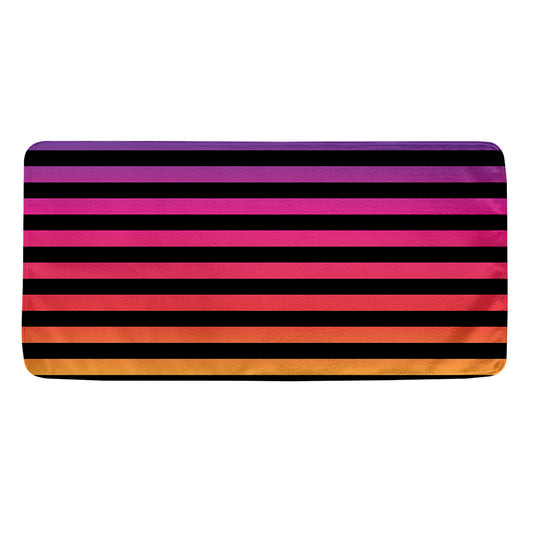 Rainbow Striped Pattern Print Towel