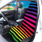 Rainbow Striped Pattern Print Waterproof Car Seat Cover