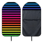 Rainbow Striped Pattern Print Waterproof Car Seat Cover