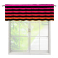 Rainbow Striped Pattern Print Window Valance