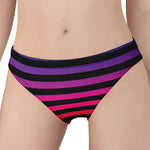 Rainbow Striped Pattern Print Women's Panties