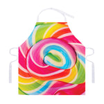 Rainbow Swirl Candy Print Adjustable Apron