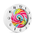 Rainbow Swirl Candy Print Alarm Clock