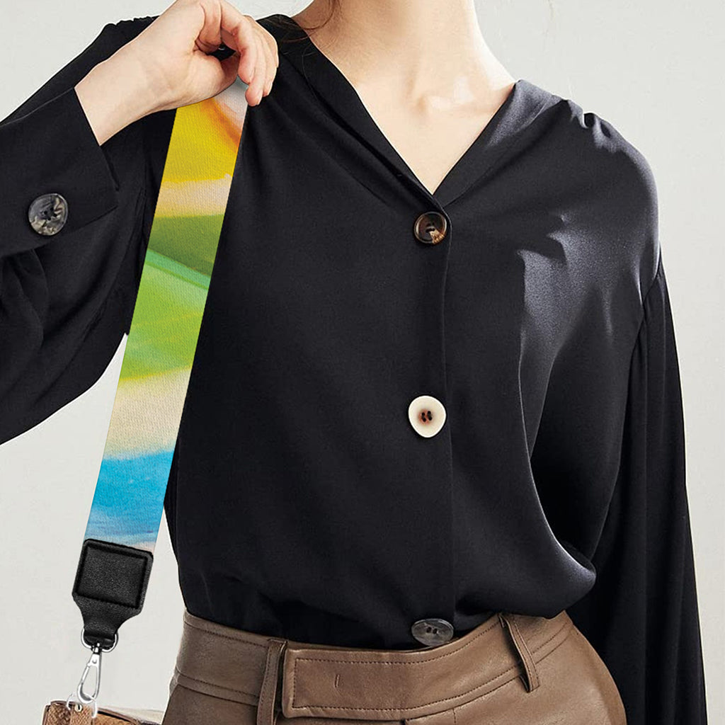 Rainbow Swirl Candy Print Bag Strap