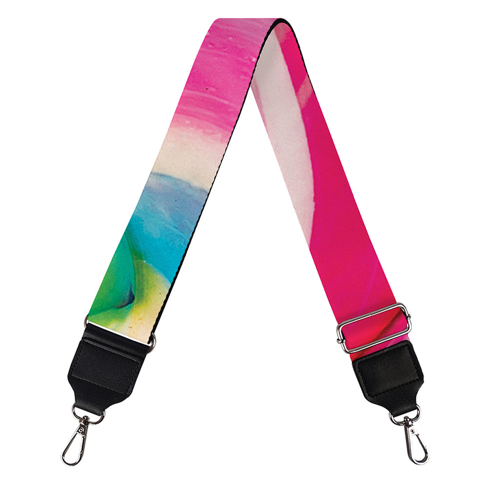 Rainbow Swirl Candy Print Bag Strap