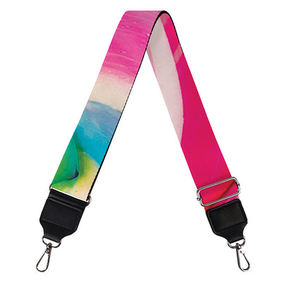 Rainbow Swirl Candy Print Bag Strap