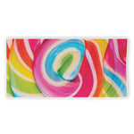 Rainbow Swirl Candy Print Beach Towel