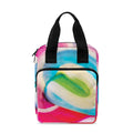 Rainbow Swirl Candy Print Bible Tote Bag