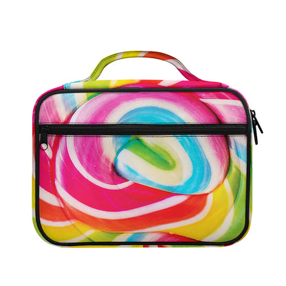 Rainbow Swirl Candy Print Briefcase Bible Bag