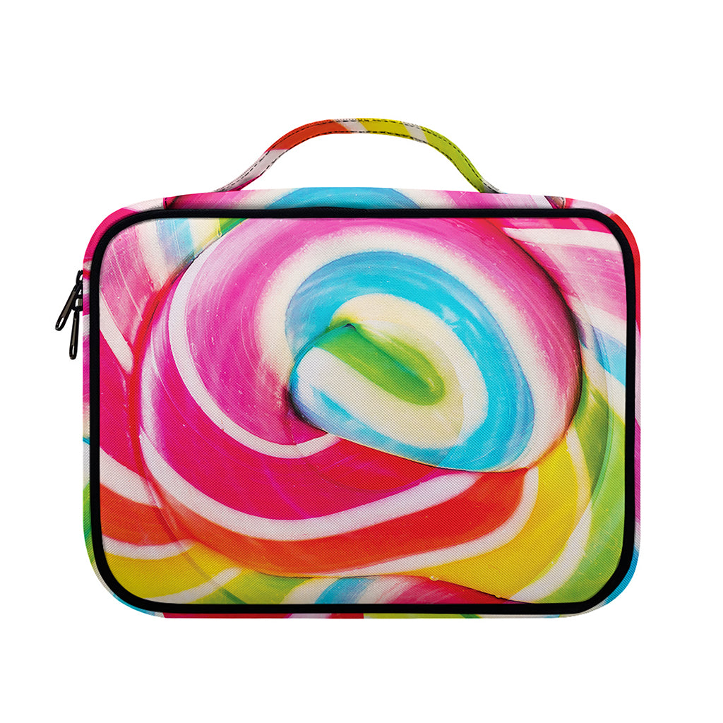 Rainbow Swirl Candy Print Briefcase Bible Bag