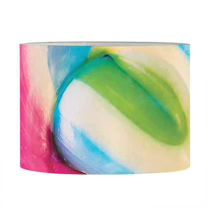 Rainbow Swirl Candy Print Drum Lamp Shade