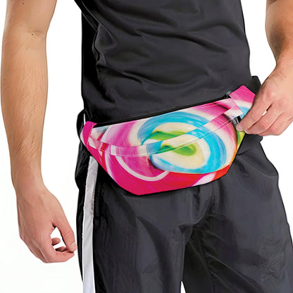 Rainbow Swirl Candy Print Fanny Pack