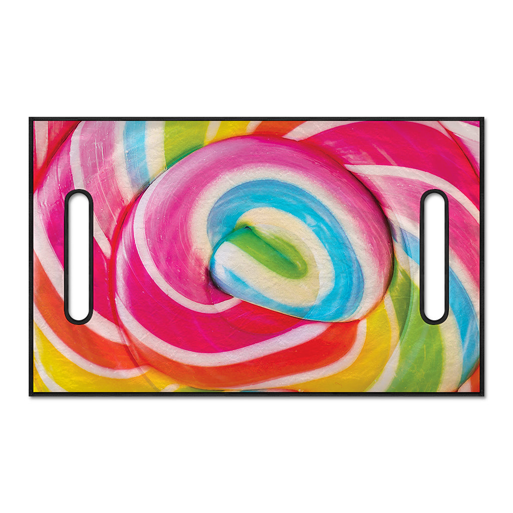 Rainbow Swirl Candy Print Golf Cart Seat Cover