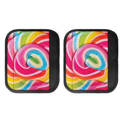 Rainbow Swirl Candy Print Handle Covers