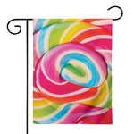 Rainbow Swirl Candy Print House Flag